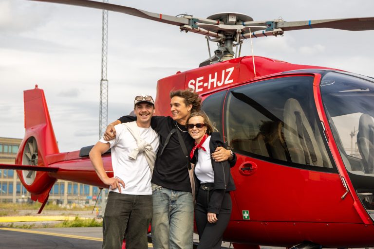 Helicóptero en Estocolmo